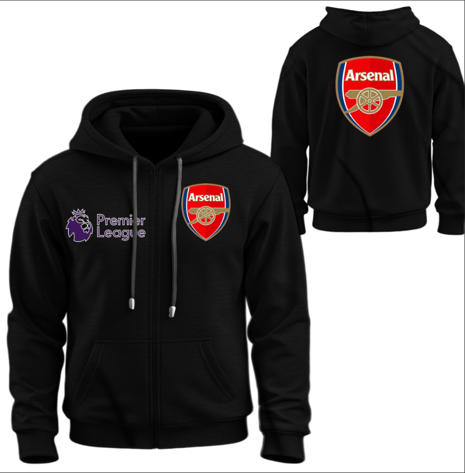 Худі на блискавці Арсенал футбол клуб лого емблема Англійська Прем’єр ліга 1 ВСІ Розміри Преміум тканина