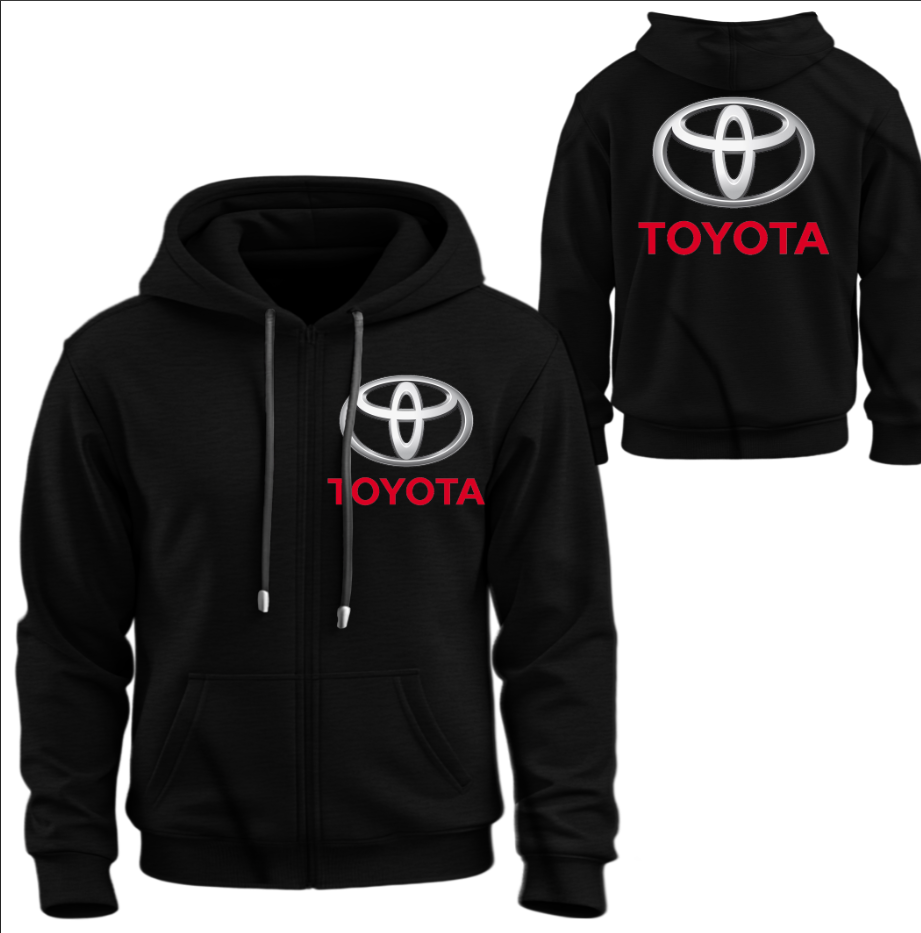 Худі на блискавці Toyota Тойота лого емблема авто ВСІ Розміри Преміум тканина