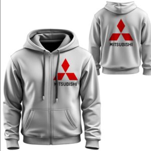 Худі на блискавці Mitsubishi Міцубіші лого емблема авто ВСІ Розміри Преміум тканина