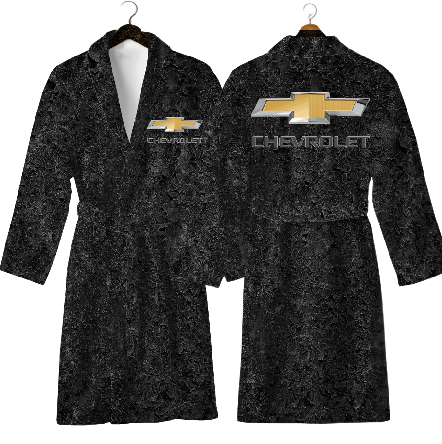 Халат Шевроле емблема лого авто Chevrolet теплий з принтом ВСІ розміри Преміум тканина