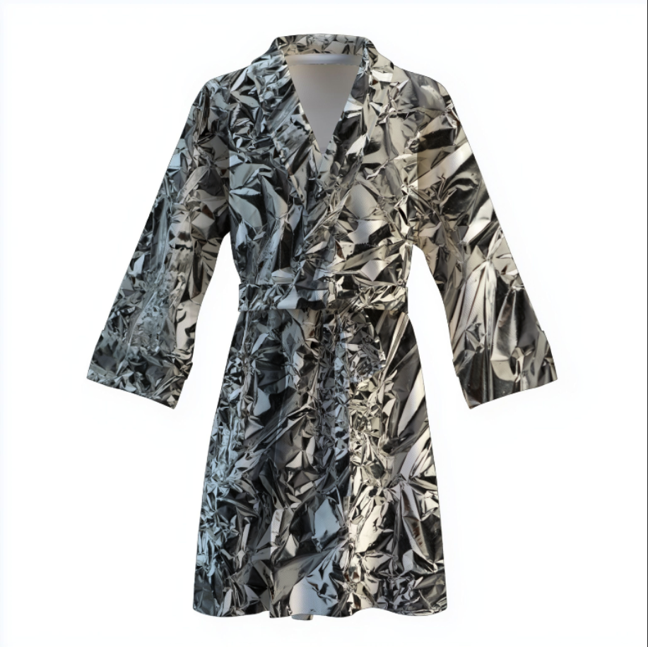 Халат Фольга текстура 1 теплий з принтом ВСІ розміри Преміум тканина