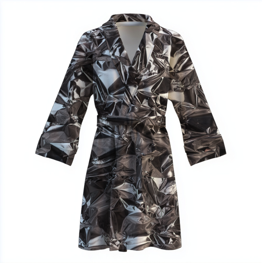 Халат Фольга текстура теплий з принтом ВСІ розміри Преміум тканина