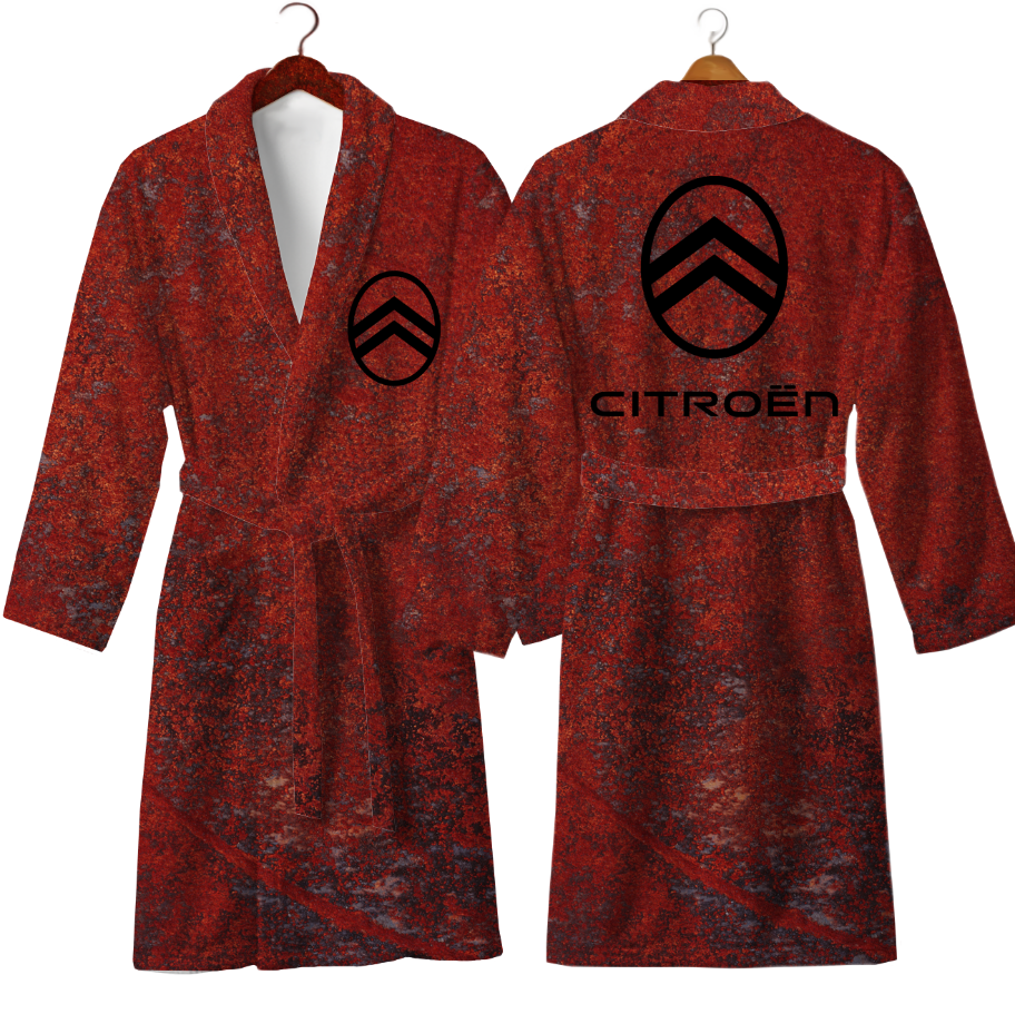 Халат Сітроен емблема лого авто теплий з принтом ВСІ розміри Преміум тканина