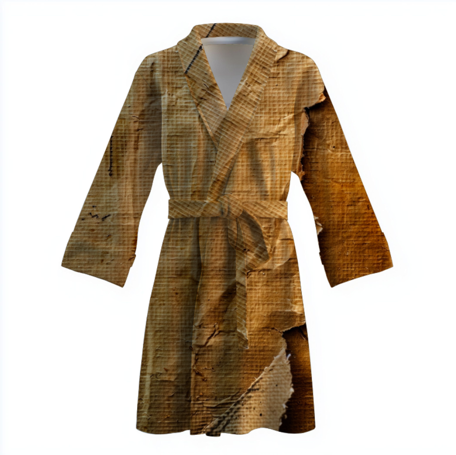 Халат Рваний папір текстура теплий з принтом ВСІ розміри Преміум тканина