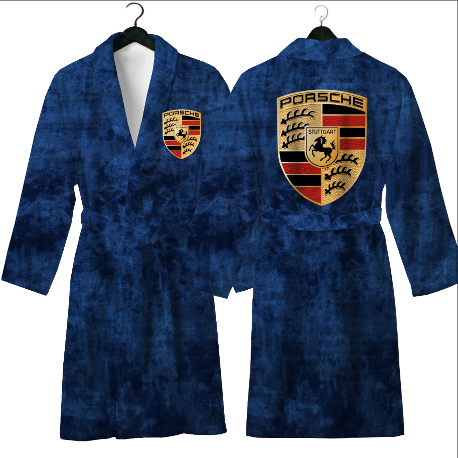 Халат Порш емблема лого авто теплий з принтом ВСІ розміри Преміум тканина