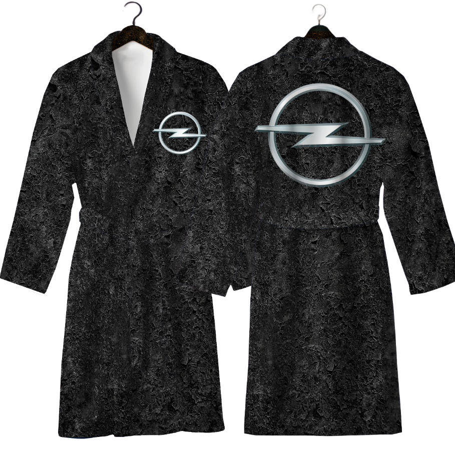 Халат Опель емблема лого авто теплий з принтом ВСІ розміри Преміум тканина