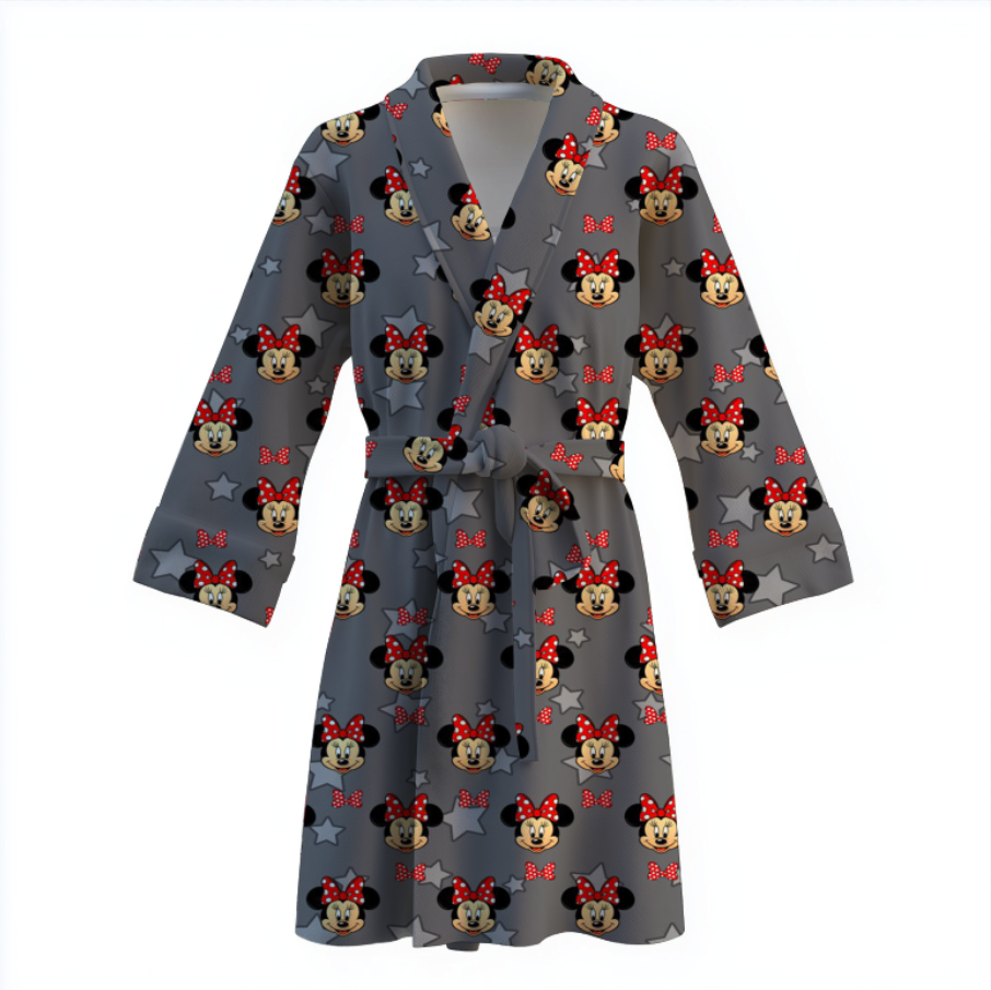 Халат Мінні Маус герой мультика теплий з принтом ВСІ розміри Преміум тканина