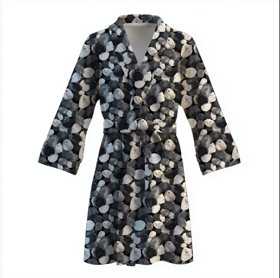 Халат Мармур текстура камінці теплий з принтом ВСІ розміри Преміум тканина