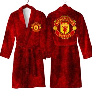 Халат Манчестер Юнайтед футбол клуб емблема лого теплий з принтом ВСІ розміри Преміум тканина