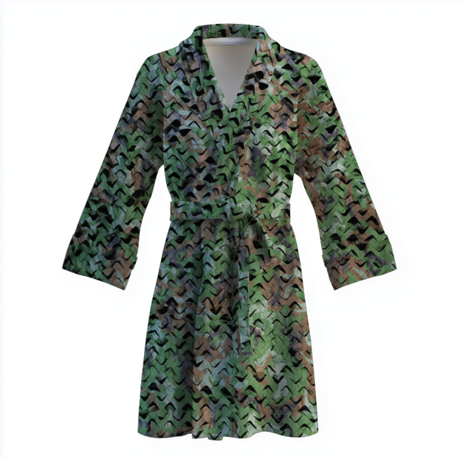 Халат Камуфляжна сітка теплий з принтом ВСІ розміри Преміум тканина