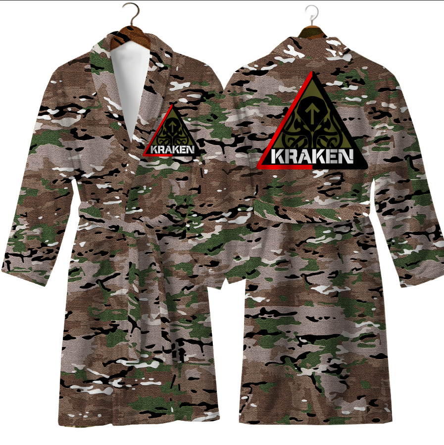 Халат ЗСУ кракен сили емблема знак теплий з принтом ВСІ розміри Преміум тканина