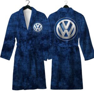 Халат Вольксваген емблема лого авто теплий з принтом ВСІ розміри Преміум тканина