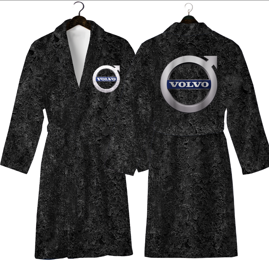 Халат Вольво емблема лого авто теплий з принтом ВСІ розміри Преміум тканина