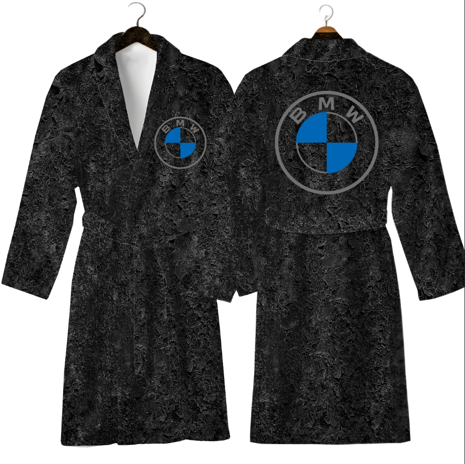 Халат БМВ емблема лого авто теплий з принтом ВСІ розміри Преміум тканина