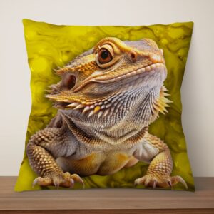Подушка Ящірка ігуана рептилія 3D принт