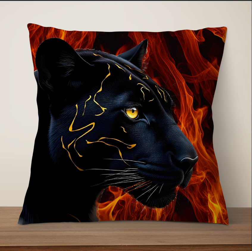 Подушка Чорна пантера 1 3D принт