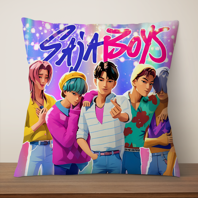 Подушка Хантрікс Huntrix Аніме Кейпоп мисливиці на демонів 6481 3D принт