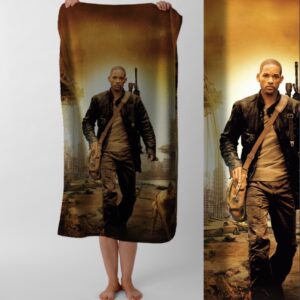 Рушник Я Легенда Фільм  пляжний з принтом ВСІ розміри