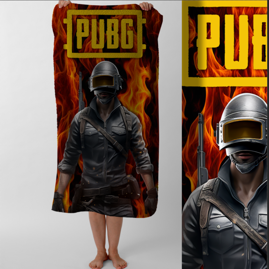 Рушник PUBG ПАБГ Гра 3  пляжний з принтом ВСІ розміри