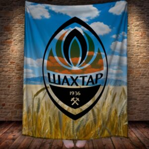 Плед Шахтар футбол клуб емблема логотип 38 150х200 см