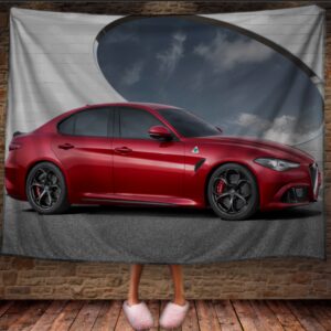 Плед Червона альфа ромео машина авто спорт кар 150х200 см