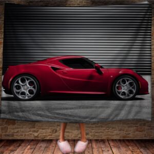 Плед Червона альфа ромео машина авто 150х200 см
