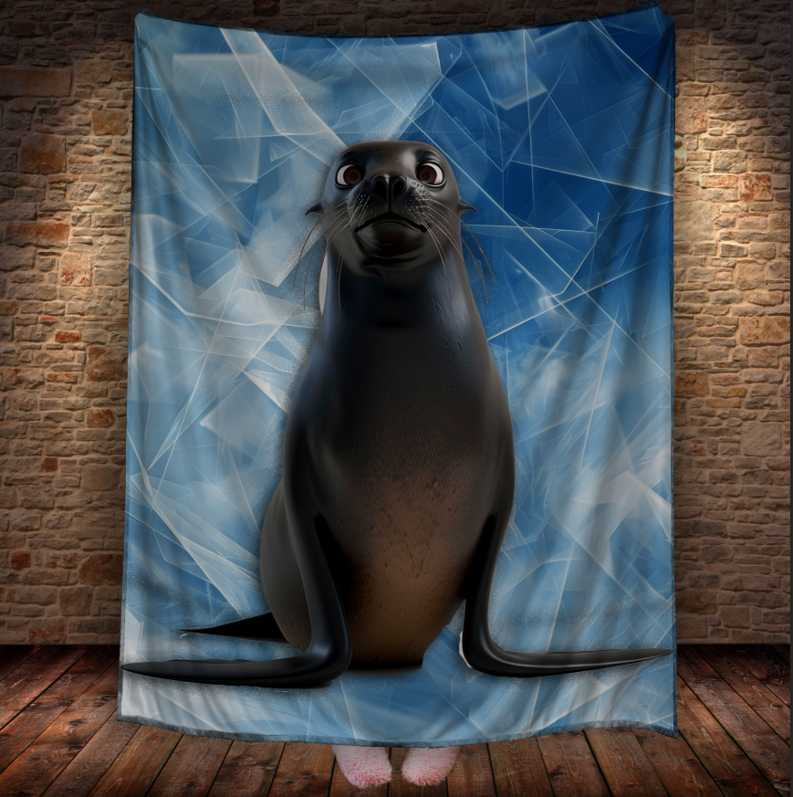 Плед Тюлень морський котик 456 150х200 см