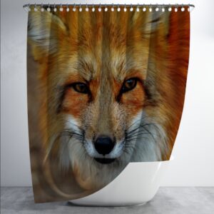 Штора в душ Морда лиса для ванної 150х200 см