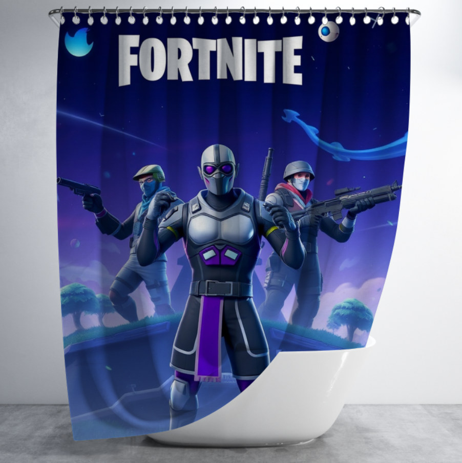 Штора в душ Відеогра Fortnite фортнайт для ванної 150х200 см
