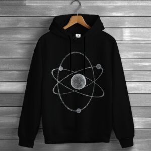 Толстовка худі Модель атома Бора ядро електрони оверсайз унісекс худі ВСІ розміри Преміум тканина