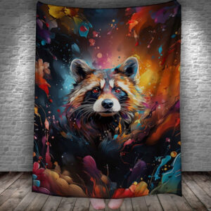 Плед Єнот у фарбах 150х200 см