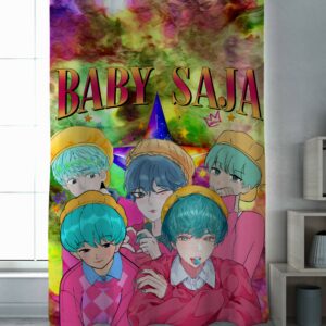 Штора Huntrix хантрікс K Pop Мисливці на демонів аніме хлопці з принтом ВСІ розміри