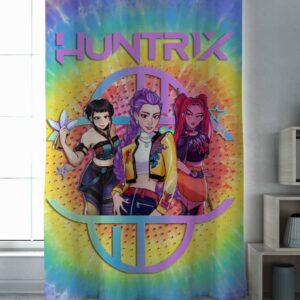 Штора Huntrix хантрікс K Pop Мисливці на демонів аніме заставка лого 16 з принтом ВСІ розміри