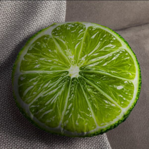 Подушка пуф "Лайм" кругла