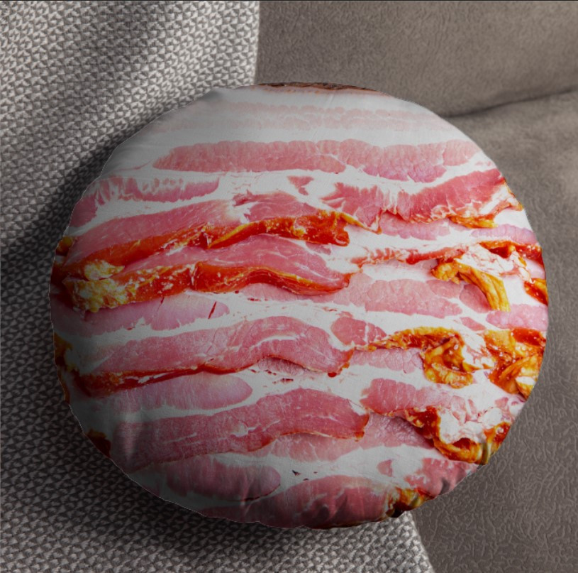 Подушка пуф "Бекон 27" кругла