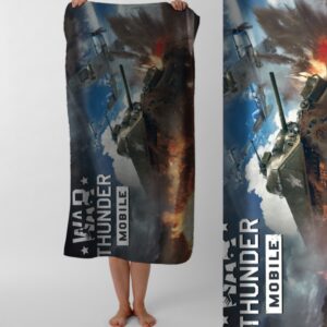 Рушник War Thunder гра 101 пляжний з принтом ВСІ розміри