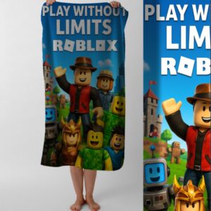 Рушник ROBLOX роблокс гра пляжний з принтом ВСІ розміри