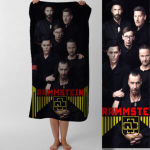 Рушник Rammstein рамштайн метал гурт Тілль Ліндеманн 2 пляжний з принтом ВСІ розміри
