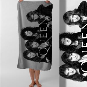 Рушник Queen квін рок гурт Фредді Мерк'юрі пляжний з принтом ВСІ розміри