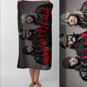 Рушник Motörhead рок гурт моторхед пляжний з принтом ВСІ розміри