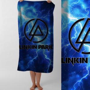 Рушник Linkin Park рок гурт лінкін парк 4 пляжний з принтом ВСІ розміри