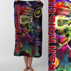 Рушник Iron Maiden хеві метал гурт Едді айрон мейден 7 пляжний з принтом ВСІ розміри