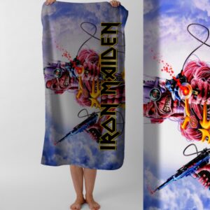 Рушник Iron Maiden хеві метал гурт Едді айрон мейден 3 пляжний з принтом ВСІ розміри