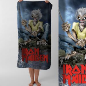 Рушник Iron Maiden хеві метал гурт Едді айрон мейден 2 пляжний з принтом ВСІ розміри