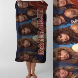Рушник Iron Maiden хеві метал гурт Едді айрон мейден 15 пляжний з принтом ВСІ розміри