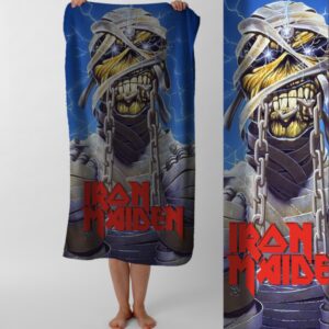 Рушник Iron Maiden хеві метал гурт Едді айрон мейден 10 пляжний з принтом ВСІ розміри