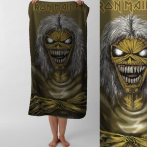 Рушник Iron Maiden хеві метал гурт Едді айрон мейден 1 пляжний з принтом ВСІ розміри