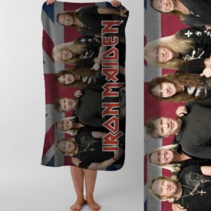 Рушник Iron Maiden хеві метал гурт Едді айрон мейден пляжний з принтом ВСІ розміри