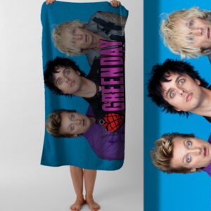 Рушник Green Day грін дей рок гурт 2 пляжний з принтом ВСІ розміри