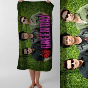 Рушник Green Day грін дей рок гурт пляжний з принтом ВСІ розміри